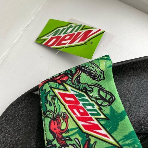 Mountain Dew Promo Slide Sandals, Size M (W7-8 / M6-7) NWT - Picture 3 of 5